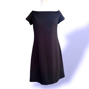 Sam Edelman Black Dress Minimalist Cocktail Party  Cap Sleeve‎ Size 10